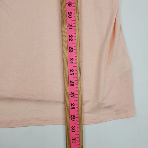 Amaryllis Womens Floral Boho Blouse Top 2X Peach Spring Pastel Fairy Feminine - Picture 13 of 13